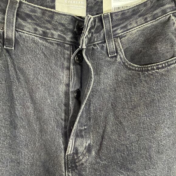 Everlane The Curvy 90s Cheeky Straight Ankle Jean 32 Organic Cotton Black NWT - Picture 8 of 9